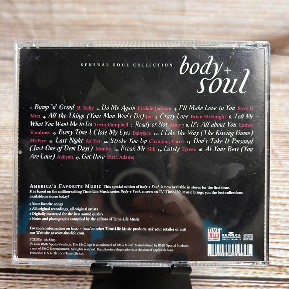 Time Life Music Other - Time Life Body + Soul No Control CD Sensual Soul Collection 2001 R&B Aaliyah